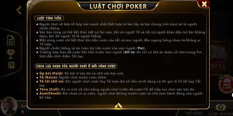 Luật chơi Poker Dafabet đơn giản nhất