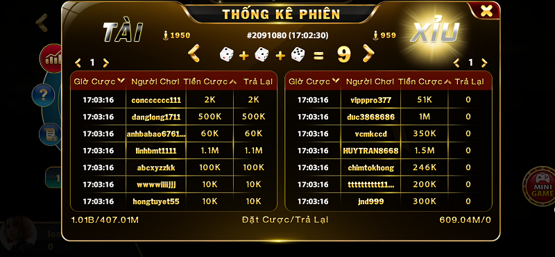 Tỷ lệ trả thưởng cao ngất ngưởng