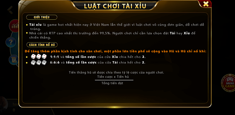Một số luật chơi Tài xỉu Dafabet